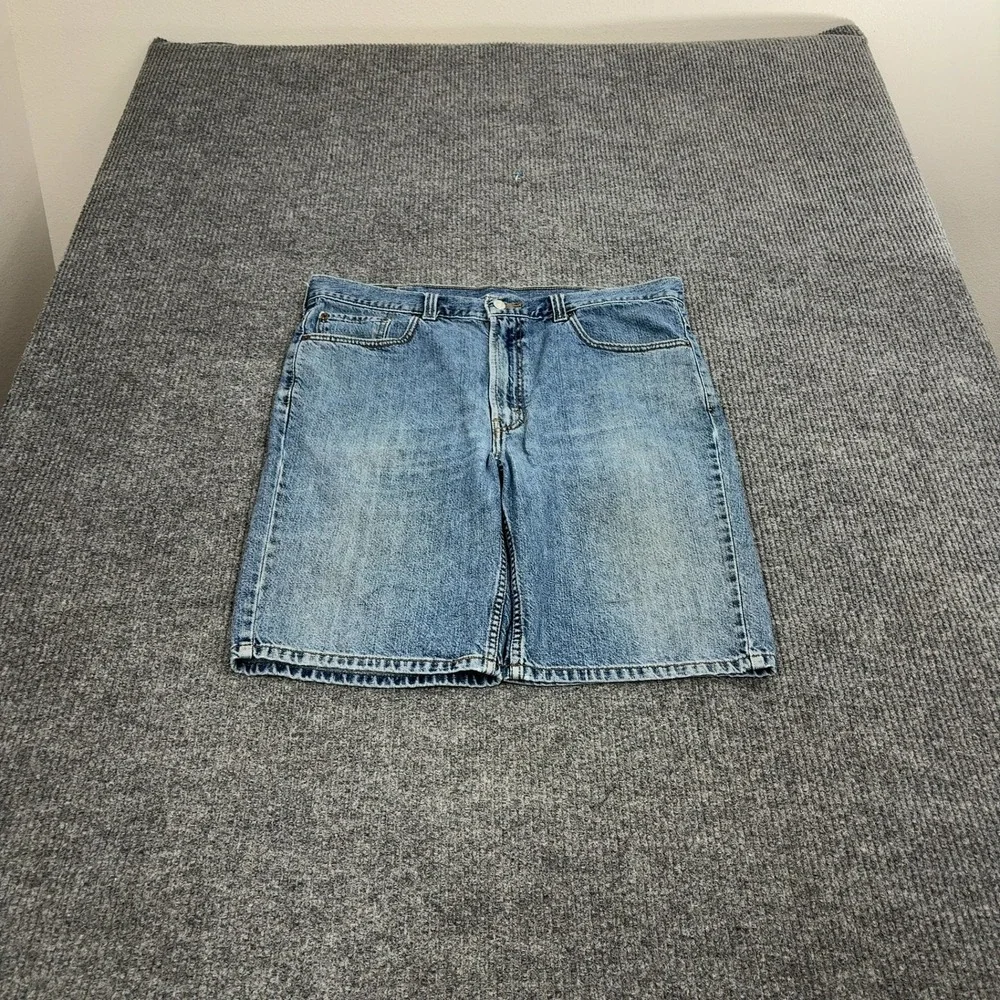 Levis 505 Denim Shorts Mens‎ 38 Blue Cotton Regular Fit Casual Summer Streetwear